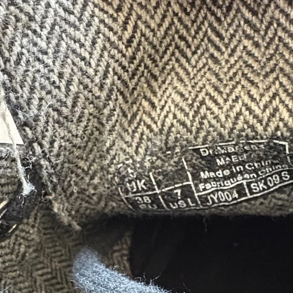 Dr. Martens Black and Gray Combat Boots - Picture 5 of 11